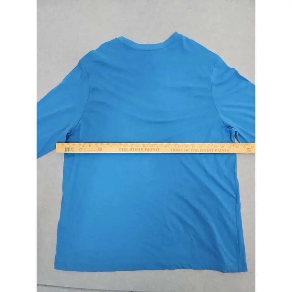 NIKE DRI-FIT JUST DO IT LIGHT BLUE ATHLETIC MEN’S Jersey Pullover Mens 3XL GYM